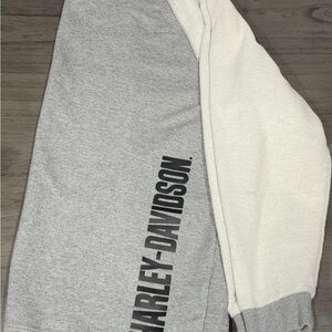 Harley-Davidson Kids Gray & Cream Sweat Joggers with Logo
